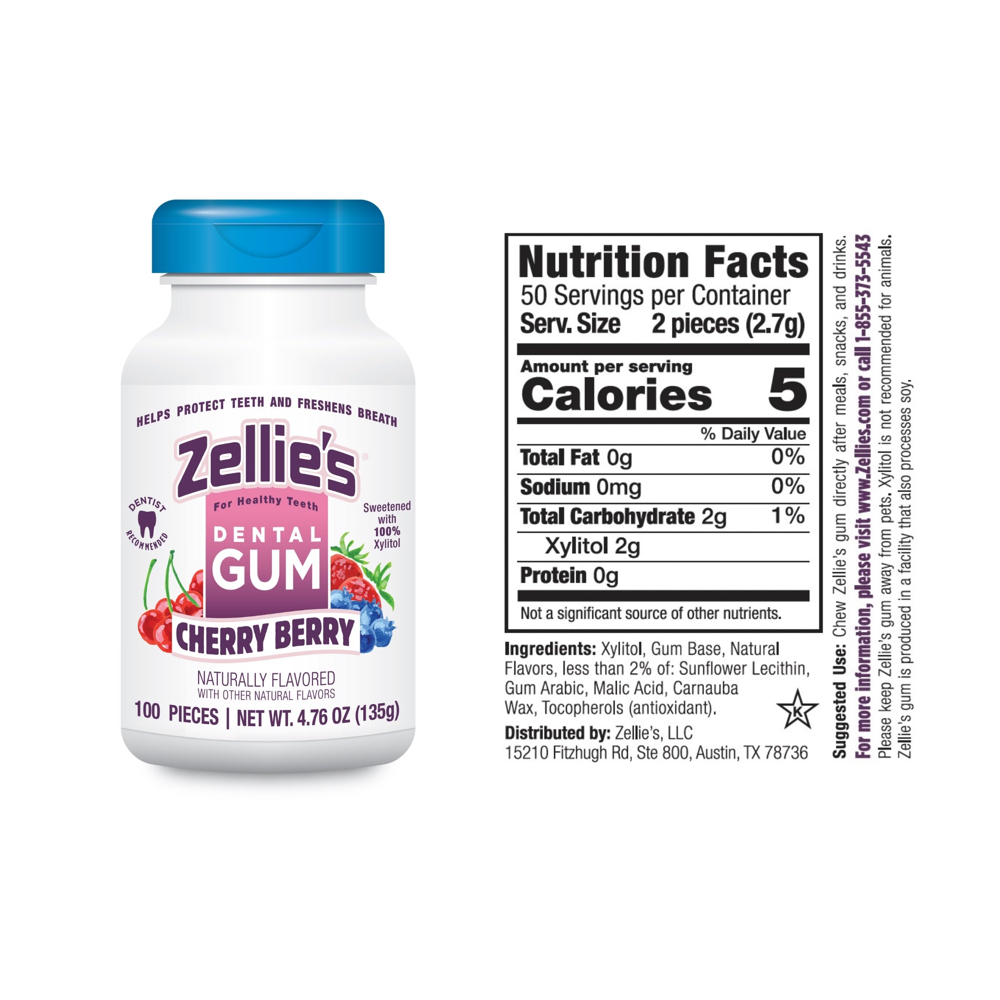 CHERRY BERRY Xylitol Dental Gum